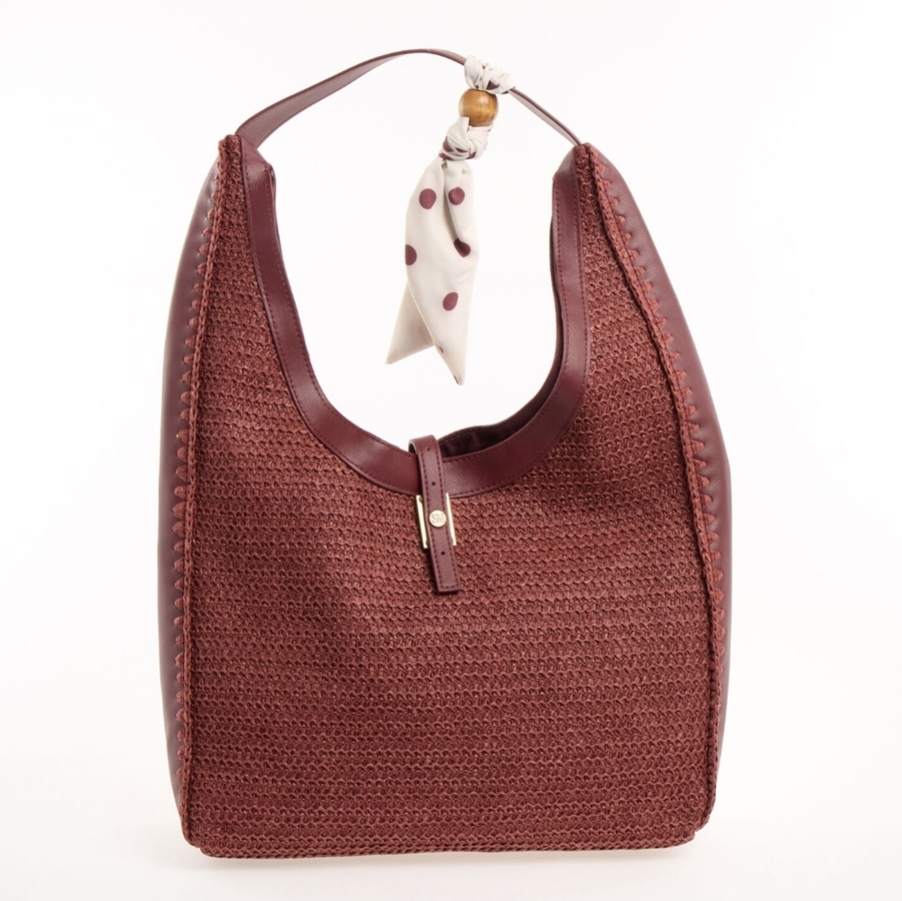 NEW Steve Madden Straw Hobo Handbag - Picture 1 of 3